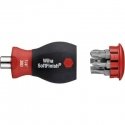 Wiha Werkstatt Bit-Schraubendreher Stubby 1/4" (6.3 mm) DIN 3126, DIN ISO 1173 (33741)