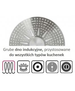 Frying pan with coating nieprzywierającą Diamond 20 cm black AMBITION