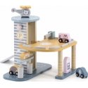 Wooden garage with helicopter and cars Viga PolarB