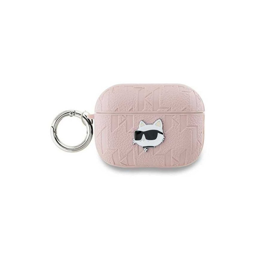 Dėklas Karl Lagerfeld KLAP2PGCHPP AirPods Pro 2 (2022/2023) cover rožinė/pink Monogram Choupette Head