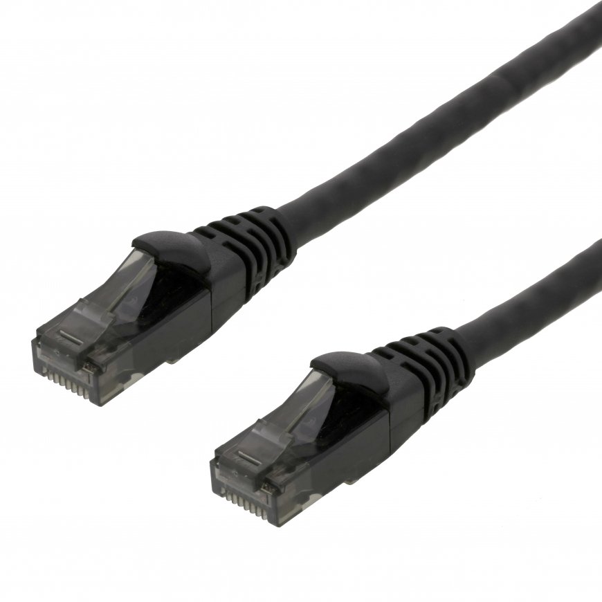 Deltaco UUTP-1504 networking cable Black 3 m Cat6 U/UTP (UTP)