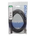 Deltaco UUTP-1504 verkkokaapeli musta 3 m Cat6 U/UTP (UTP)