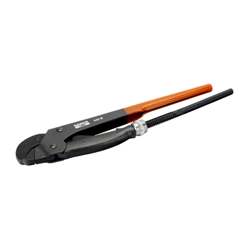 Bahco Angled pipe wrench, 45° mouth
