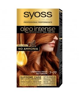 Syoss Oleo intensive dye without ammonia luxurious shine 7-77-Vibrant Copper 5 Pieces