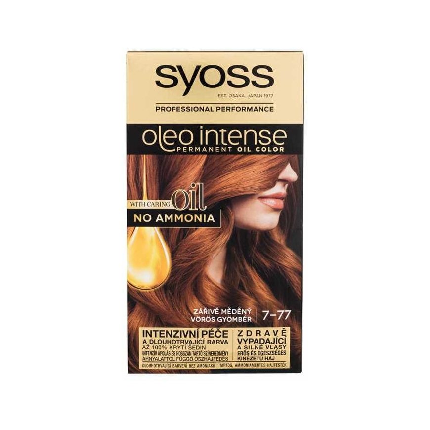 Syoss Oleo intensive dye without ammonia luxurious shine 7-77-Vibrant Copper 5 Pieces – 4