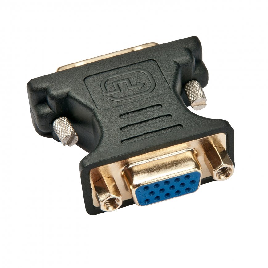 Lindy 41199 kaabli soomuutja VGA DVI-I Must, Kuld – 2