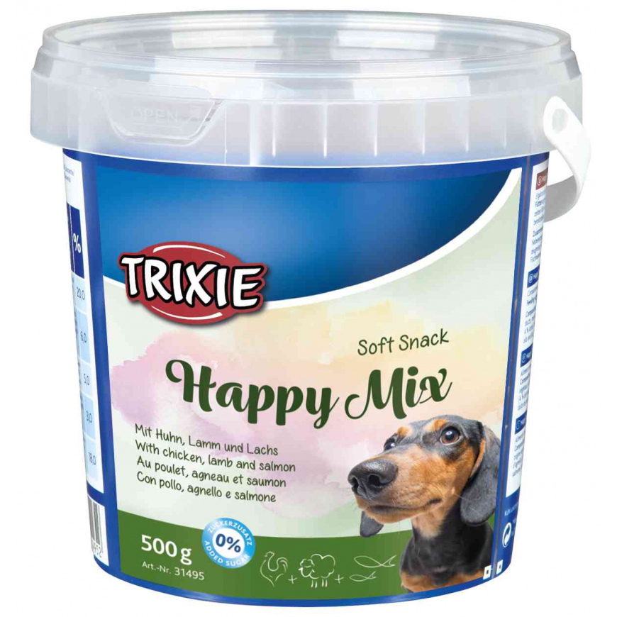 Treats for dogs : Trixie Soft Snack Happy Mix, 500 g