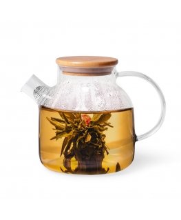 6537 FISSMAN Teapot with metal filter 1200 ml (heat-resistant glass)