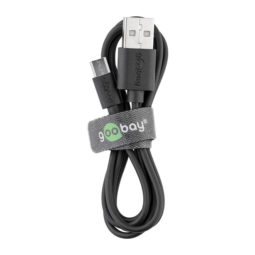 Goobay 46800 USB kabelis 1 m USB 2.0 USB A USB B Melns – 2
