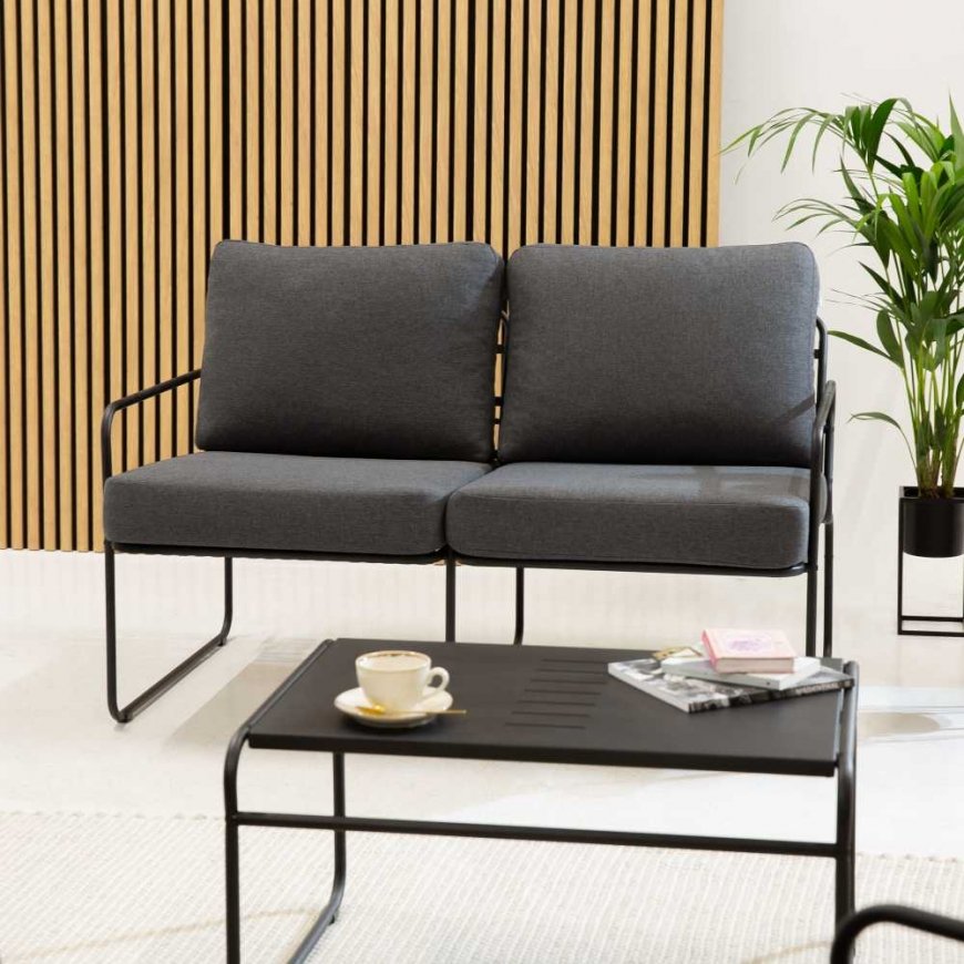 Nefryt 2-seater sofa 129 x 81 x 84 cm PATIO
