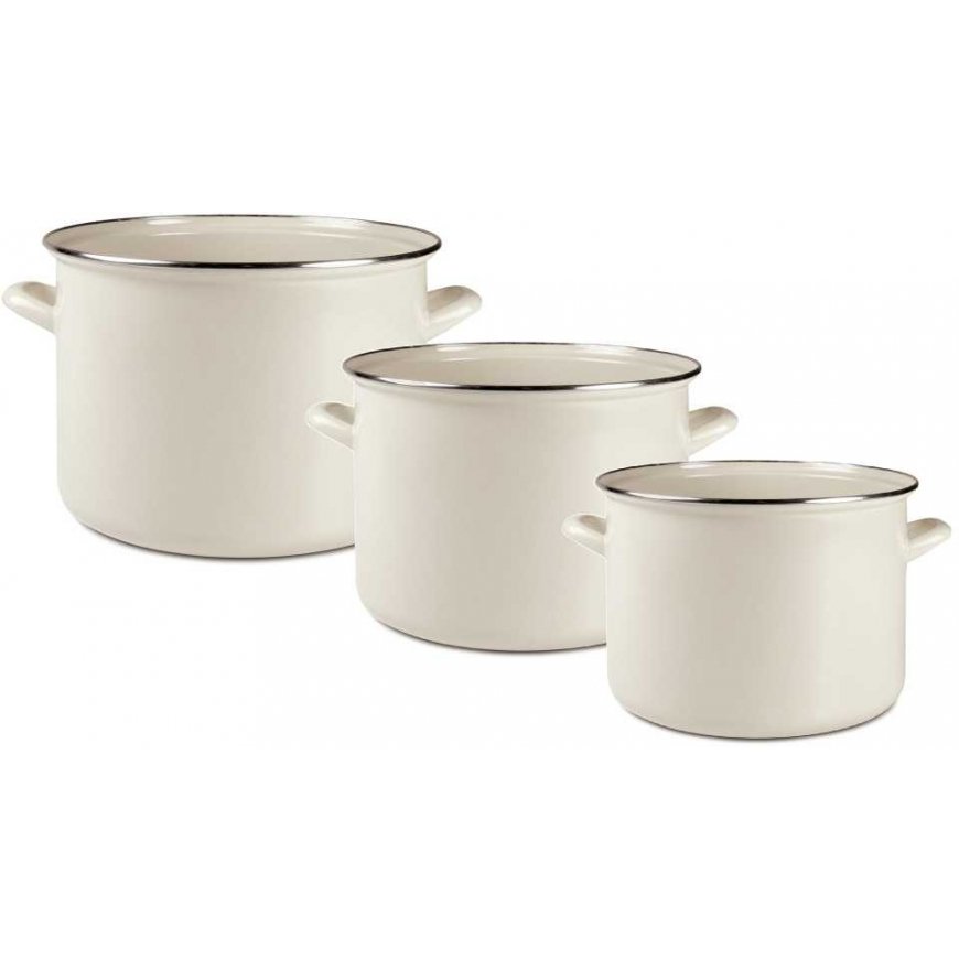 Emalia Olkusz Pot set emaliowanych 26