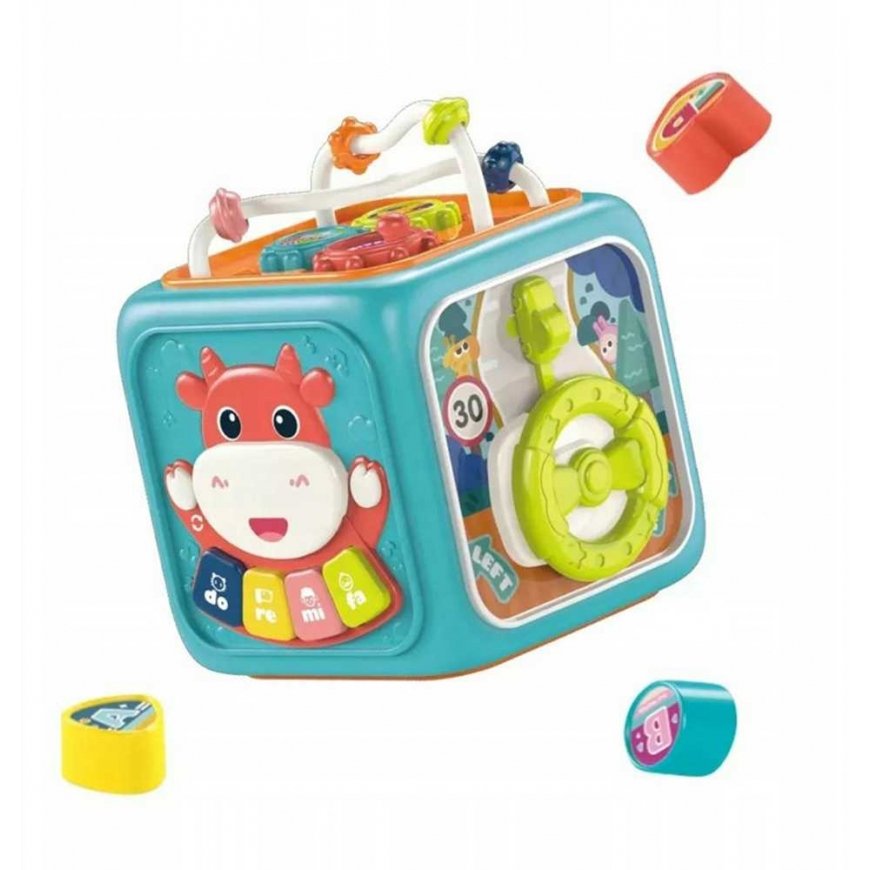 WOOPIE Montessori Educational Sensory Cube Sorter 6in1 – 3