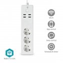 Nedis WIFIP312FWT Smart power strip 3 AC outlet(s) Type F 1.8 m 4 3680 W White
