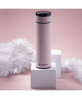 Stainless steel thermal bottle Indi 420 ml pink AMBITION