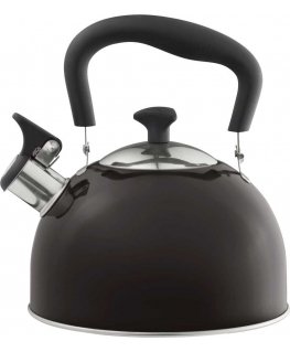 Virdulys su gwizdkiem Samba 2,2 l juoda DOMOTTI