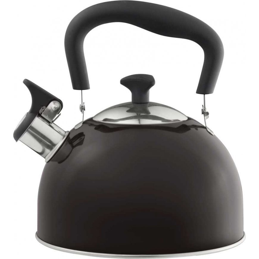 Virdulys su gwizdkiem Samba 2,2 l juoda DOMOTTI