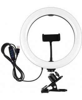 Puluz LED ring lamp 26cm With phone holder and clip
