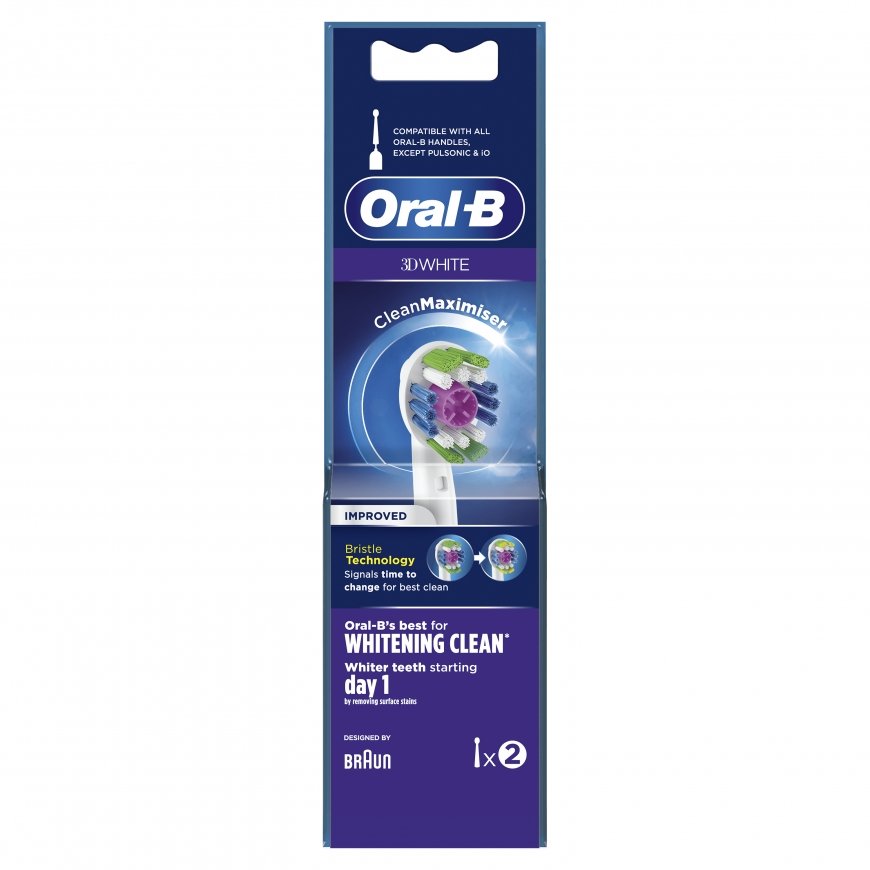 Oral-B 3D White Clean Maximiser Brush Heads 2 pc(s) – 3