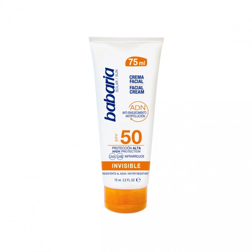 Babaria SPF50 Invisible Facial Cream Päikesekaitsekreem Nägu 50 Täiskasvanud