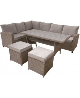 Set mebli ogrodowych technorattanowych Nina cappuccino PATIO