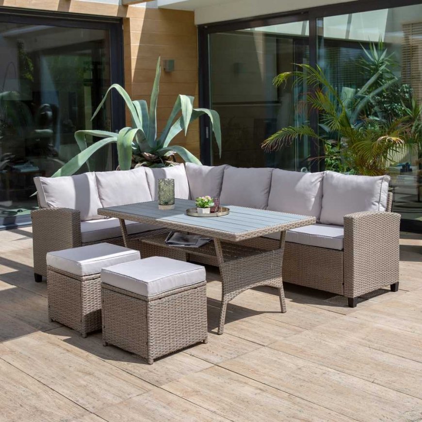 Set mebli ogrodowych technorattanowych Nina cappuccino PATIO – 2
