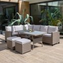 Set mebli ogrodowych technorattanowych Nina cappuccino PATIO Set mebli ogrodowych technorattanowych Nina cappuccino PATIO