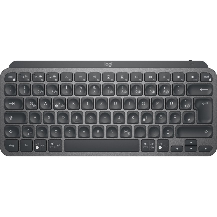 Logitech MX Keys Mini näppäimistö Office RF Wireless + Bluetooth QWERTZ Saksa Grafiitti