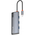 Tellur USB-C hub, PD 3.0 100W, HDMI, 3xUSB 3.0 gray Tellur USB-C hub, PD 3.0 100W, HDMI, 3xUSB 3.0 gray