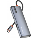 Tellur USB-C hub, PD 3.0 100W, HDMI, 3xUSB 3.0 gray Tellur USB-C hub, PD 3.0 100W, HDMI, 3xUSB 3.0 gray