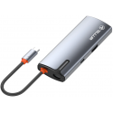 Tellur USB-C hub, PD 3.0 100W, HDMI, 3xUSB 3.0 gray Tellur USB-C hub, PD 3.0 100W, HDMI, 3xUSB 3.0 gray