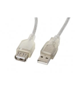 Lanberg CA-USBE-12CC-0018-TR USB kabelis 1,8 m USB 2.0 USB A Caurspīdīgs