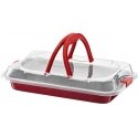 Dajar Brytfanna with plastic cover Cherry 36 x 23 cm Ambition Dajar Brytfanna with plastic cover Cherry 36 x 23 cm Ambition