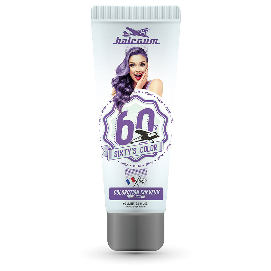 Hairgum Sixty's Color Hair Color Plum – 2
