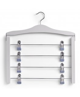 Zeller Present 17162 coat rack Wall-mounted 1 hook(s) Metallic, White