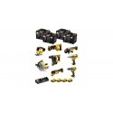 DEWALT Kit COMBO 18V DCK865P4T (DCD796, DCF899H, DCS367, DCH273, DCS334, DCG405, DCS355, DCS570) 4x5.0Ah 4xTSTAK