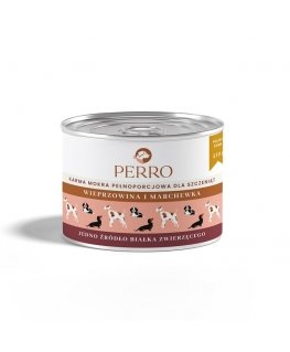 PERRO Junior Cūkgaļa ar burkānu - mitrā suņu barība - 410g