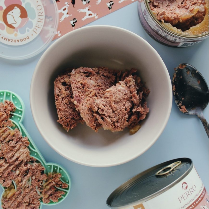 PERRO Junior Pork porgandiga - märg koeratoit - 410g – 4