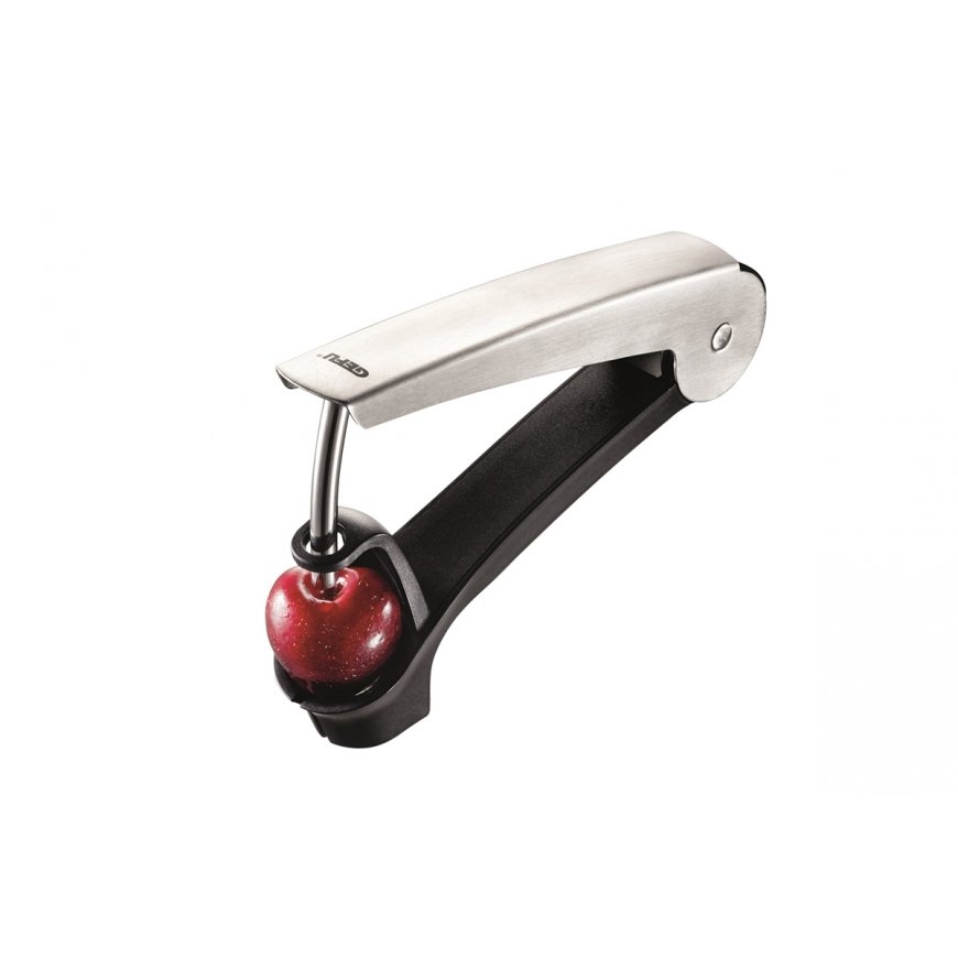 GEFU 19140 ruoanpilkkomisväline musta, Ruostumaton teräs