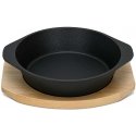 Fissman Cast iron pan 19 cm on a wooden stand