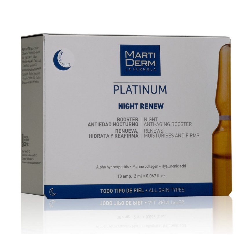 MartiDerm PLATINUM Night Renew Sejas serums