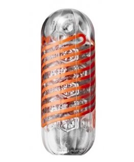 Tenga Spinner Hexa 02 Pocket masturbator Orange, Transparent Elastomer