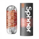 Tenga Spinner Hexa 02 Kabatas masturbators Oranžs, Caurspīdīgs Elastomērs Tenga Spinner Hexa 02 Kabatas masturbators Oranžs, Caurspīdīgs Elastomērs