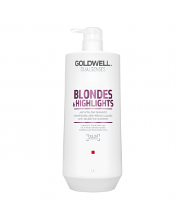 Goldwell Dualsenses Blondes & Highlights Anti-Yellow Shampoo shampoo for blonde hair neutralizing yellow tone 1000 ml