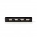 Nedis UHUBU2730BK interfeisa centrmezgls USB 2.0 Melns Nedis UHUBU2730BK interfeisa centrmezgls USB 2.0 Melns