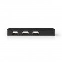 Nedis UHUBU2730BK interface hub USB 2.0 Black Nedis UHUBU2730BK interface hub USB 2.0 Black