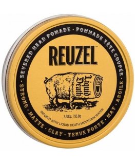Reuzel Severed Head Pomade Strong Matte Clay For Definition ir Hair Styling