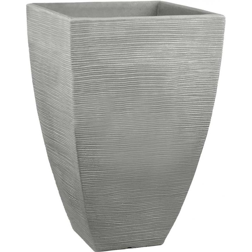 Donica ogrodowa kwadratowa 60 cm gray PATIO