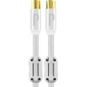 Profinity 135 dB antenna cable, 5 m, white