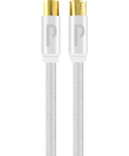 Profinity 135 dB antenna cable, 1 m, white