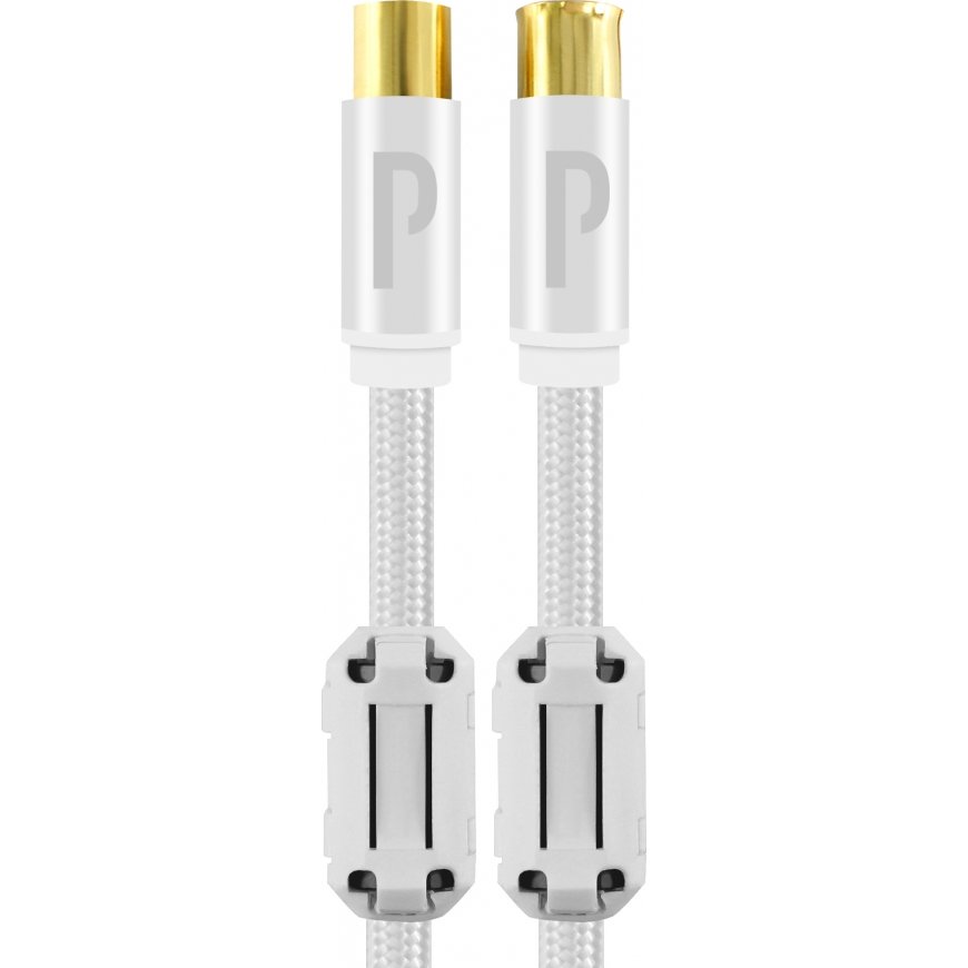 Profinity 135 dB -antennikaapeli, 1 m, valkoinen – 2
